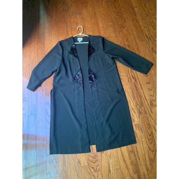 Dianna By Whisper Black Kimono Jacket Size M - Picture 1 of 3